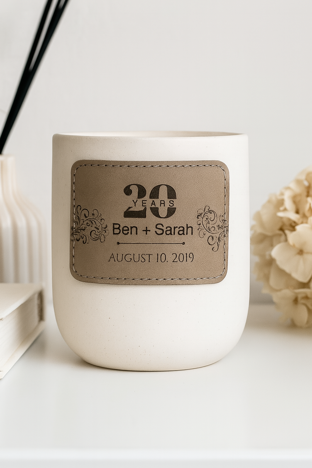 Personalized Anniversary Candle