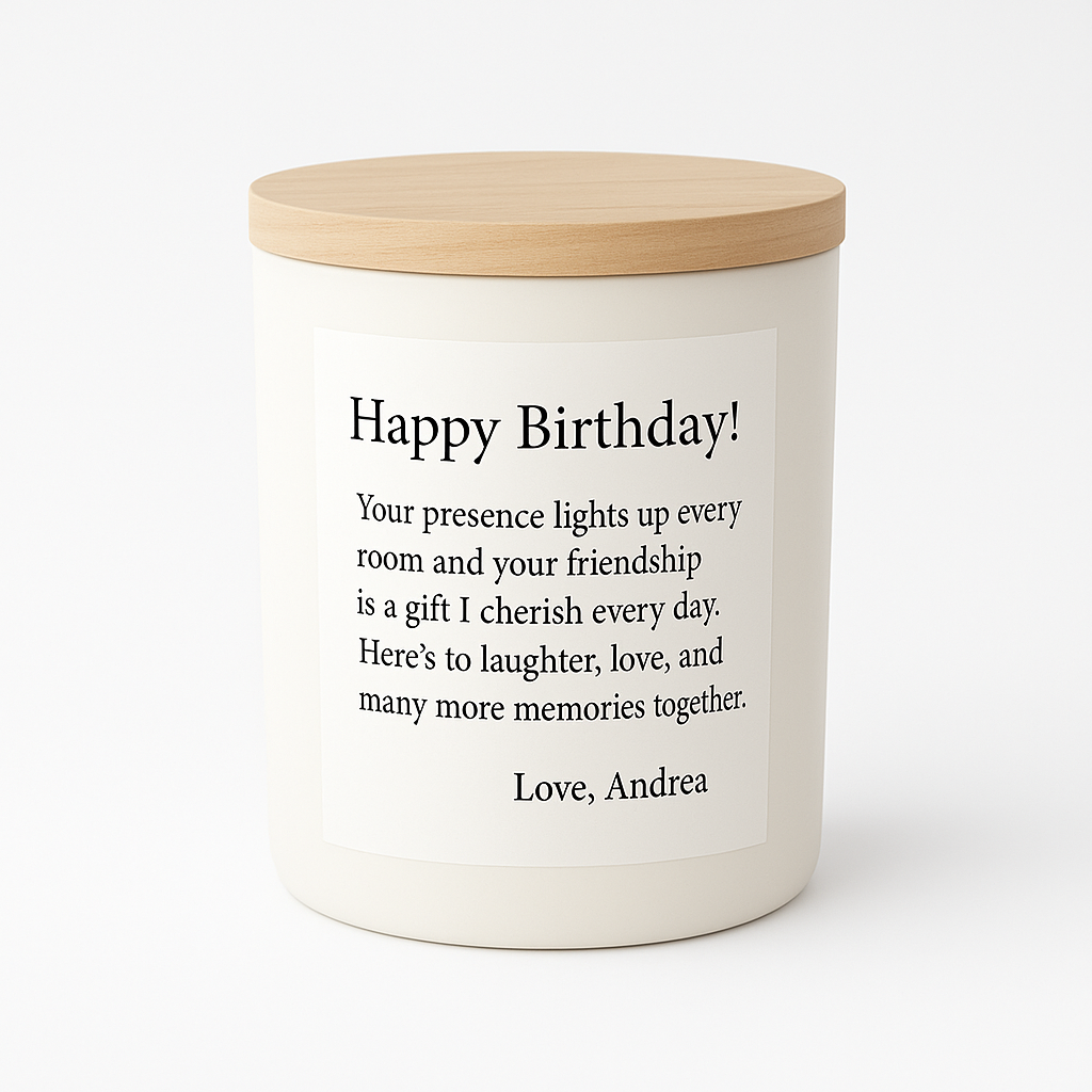 Personalized Candle
