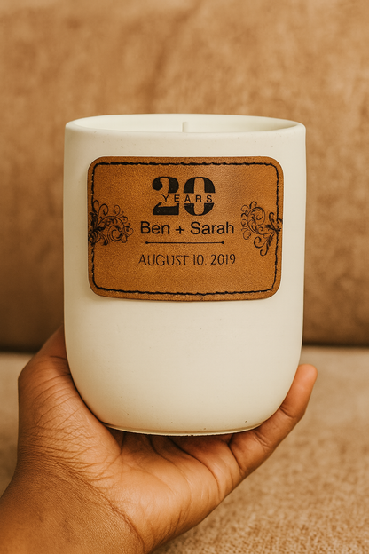 Personalized Anniversary Candle